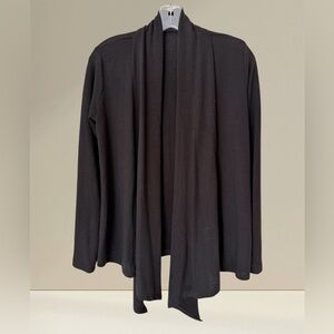 Forever 21 Cardigan, Tie or Wrap Open Front, Black, Soft Comfy Knit, Sz S